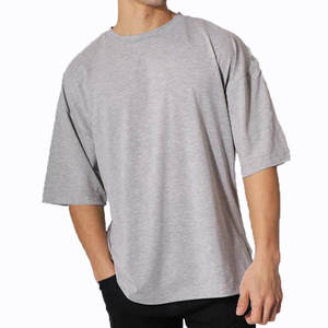 เสื้อยืดสตรีทแวร์ 220gsm ทรงดรอปไหล่ แบบเรียบ ปักโลโก้ได้ ทรงโอเวอร์ไซส์ สไตล์ลำลอง เนื้อผ้าหนา 100% คอตตอน ทรงบ็อกซี่ เสื้อยืดเปล่า - Product Image 3