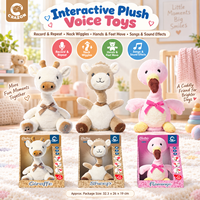 Peluche interactive pour bébé, jouet électronique animé pour les magasins de jouets, les boutiques de cadeaux et les vendeurs en ligne dans le monde entier
