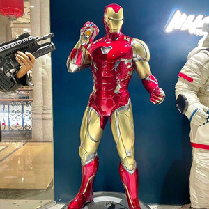 Statue Iron Man en résine, taille réelle 1/1, décoration intérieure, Mk7 Mk50 Mk85, sculpture de <span class=keywords><strong>2</strong></span> mètres avec éclairage LED - Product Image 2