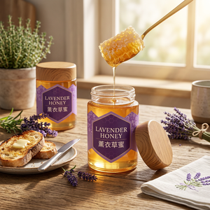 Pot en verre <span class=keywords><strong>Miel</strong></span> de lavande naturel Emballage OEM - Product Image 2