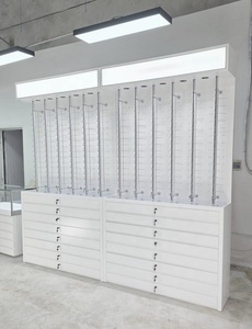 Arredamento Personalizzato per <span class=keywords><strong>Negozio</strong></span> di Ottica con Vetrina in Vetro Temperato LED, Espositore Moderno per Occhiali <span class=keywords><strong>da</strong></span> Boutique - Product Image 4