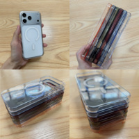 Étui magnétique de haute qualité pour iPhone 18 17 16 15 Pro Max, coque rigide transparente en PC, couleur translucide, pour téléphone portable