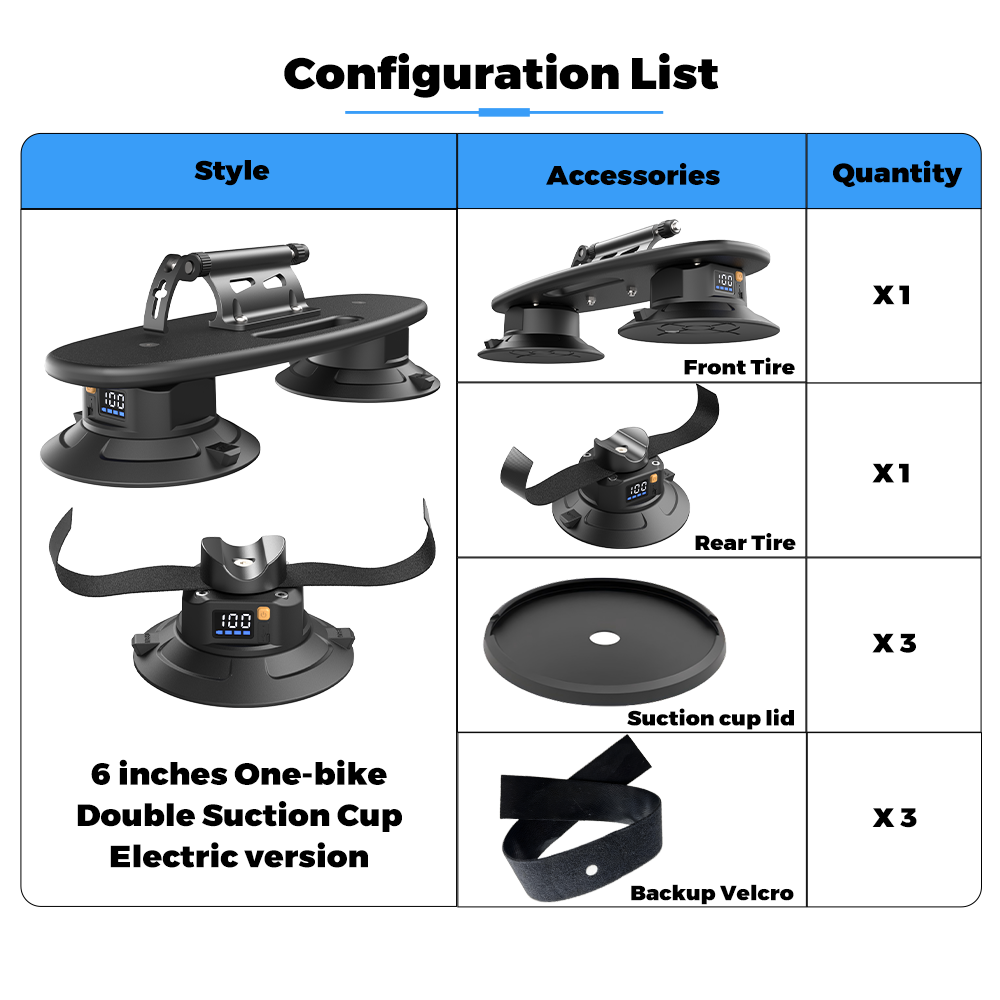 6-Inch Two Suction Cup Electric Series