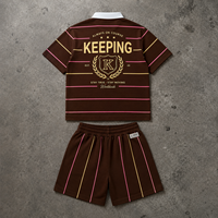 T-shirt et short pour homme en coton 100% de haute qualité, lavés, style vintage, personnalisés, streetwear vintage