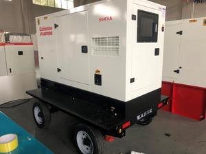 사일런트 모바일 트레일러 발전기 20kw 30kw 40kw 50kw 중국 좋은 디젤 엔진 2 4 륜 60kw 80kw 90kw 100kva 사일런트 타입 - Product Image 5