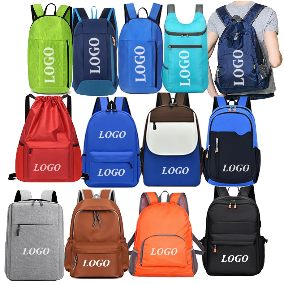 Custom Logo Laptop Student Gift Event Casual Sports Backpack Waterproof Travel School Backpack Outdoor Custom Backpack with Logo