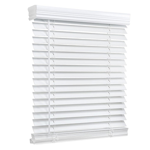 Venta Directa de Fábrica, Persianas Venecianas Inalámbricas de Imitación Madera de 2 Pulgadas para Ventana, Persianas de PVC e Imitación Madera - Product Image 1