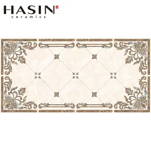 Hasin 8 · イン · 1 Flower Parquet Polished Golden Crystal Porcelain Floor Ceramic Carpet Medallion Tiles Price 1600 × 1600 1600x3200mm