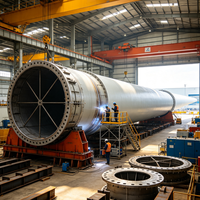 Struktur Baja Monopile Prefabrikasi Tugas Berat untuk Konstruksi EPC Pembangkit Listrik Tenaga Angin Lepas Pantai bagi Kontraktor