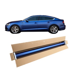Film vinyle pour carrosserie automobile ultra mat bleu prussien anti-rayures, épaisseur 7,5 mil, sans bulles d'air, résistant aux UV, auto-cicatrisant, vente en gros - Product Image 1