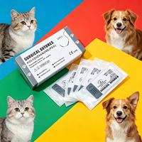 Sutures vétérinaires résorbables PDO en gros avec aiguille, fil monofilament stérile en polydioxanone pour chirurgie animale, 12 pièces