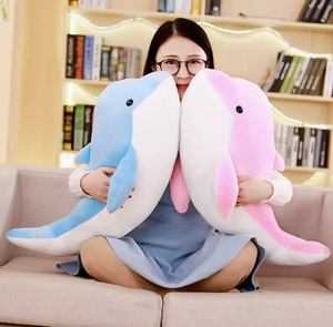 Lớn Sang Trọng Cá Heo Đồ Chơi Thú Nhồi Bông Động Vật Biển Cô Gái Dễ Thương Búp Bê Mềm Bé Ngủ Gối Giáng Sinh Món Quà Sinh Nhật - Product Image 4