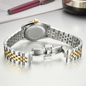 カーニバルクォーツ防水高級ステンレス鋼 30 ミリメートルポインターダイヤルパーティーギフト高級ファッションブレスレット女性用腕時計 - Product Image 3