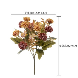 Bouquet de fleurs artificielles CallaFloral MW66003 rose et blanc pour décoration de mariage et de maison - Product Image 4