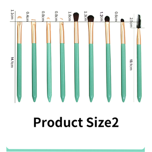 Grass Green Private Label Makeup Brushes No Logo Cosmetic Foundation Brush Set Ice <b>Cream</b> Style Beauty Tools - Product Image 4