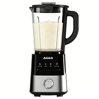 Blender sur socle automatique à vitesse variable AOJA 500W avec fonction smoothie, 2 vitesses, fonction pulse, pot en plastique de 1,5 L, 4 lames en acier inoxydable