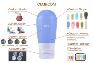 Botella de Silicona de Grado Alimenticio de 60 ml con Logotipo Personalizado, para Limpiar la Orina de Perros, a Prueba de Fugas, Reutilizable, Libre de BPA, OEM, ODM - Product Image 2