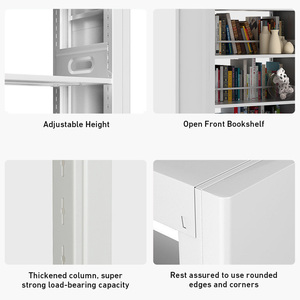 Deposito Design moderno nero bianco ferro grande alto soggiorno ufficio biblioteca scuola cubo metallo libreria libreria - Product Image 6