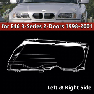 Cubierta de Lente de Faro para <span class=keywords><strong>BMW</strong></span> Serie 3 E46 98-01 Auto <span class=keywords><strong>318</strong></span>/320/325/328 Nuevo Estilo Pieza de Auto Transparente Cubierta de Lente de Faro - Product Image 4