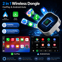 Boîtier intelligent Carplay AI, adaptateur sans fil Android Auto, système multimédia, double système, connexion rapide et stable, kit de mise à niveau