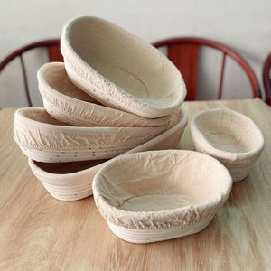 Premium Dough Rising <b>Basket</b> Handmade from Rattan Liner Rattan <b>Bread</b> Proofing <b>Basket</b> Eco-friendly Sourdough <b>Basket</b> Factory Direct - Product Image 6
