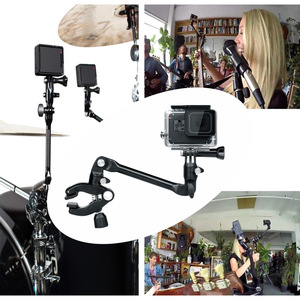 Support de fixation rotatif à 360 degrés pour guitare, idéal pour le sport et la prise de vue avec GoPro Hero 13/12/11/10/<span class=keywords><strong>9</strong></span> - Product Image 6