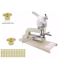 Mesin Pembuat Lubang Grommet Manual SHUOMAN 4mm dan 5.5mm untuk Penggunaan Pakaian Ritel 1 Tahun