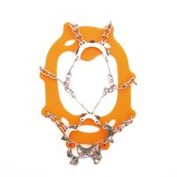 Crampons de neige en acier inoxydable à 12 dents pour chaussures de randonnée et d'alpinisme, en matériau TPE pour extérieur