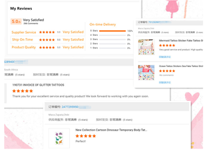 สติกเกอร์สักลายชั่วคราวแบบกันน้ำ/สักลายชั่วคราวแบบถาวรเต็มแขน - Product Image 5