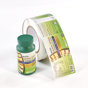 Etiquetas Personalizadas para Botellas de Suplementos - Grabado en 3D y Lámina Dorada |   Apto para uso alimentario, cumple con las normas de la UE/EE. UU. - Product Image 2