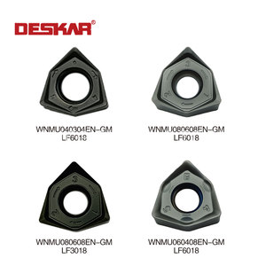 หัวกัดคาร์ไบด์สำหรับ LF6018 WNMU080608EN-GM WNMU060408EN-GM deskar สำหรับการขึ้นรูปด้วยความเร็วสูงมีความเสถียร10ชิ้น MOQ - Product Image 3