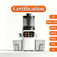 Slow Juicer Machine High-end Elektrisch 350W 50RPM Koudpers 2.5L Hoge Sapopbrengst Stille DC-motor Voedingsstoffenbevarende functie Zelfreinigend