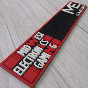 Custom Branded Long Silicone PVC Bar Mat Rubber Pub <b>Runner</b> Spill Pad Beer Rail Mat Drip Tray Non Slip Service Mat Table Mat - Product Image 3