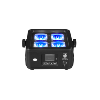 Nouveau 4 pièces 12W Haute luminosité 6 en 1 LED Alimenté par batterie et sans fil DMX Étanche PAR