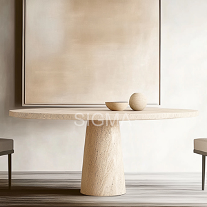 Chất lượng cao bằng đá cẩm thạch bàn ăn thiết lập sang trọng bằng đá cẩm thạch bàn ăn độc đáo - Product Image 2