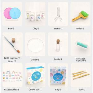 Baby Hand and Foot Print Frame Newborn Gift <b>Set</b> Slime & <b>Clay</b> Inkless Footprint Kit Plastic - Product Image 4