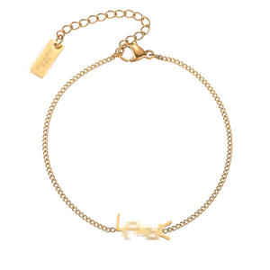 Женское ожерелье, браслет из нержавеющей стали, 4 шт., набор украшений из Гуанчжоу, Xijiao, строительный ювелирный рынок, оптовая продажа - Product Image 5