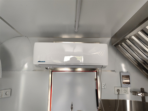 Carrito de comida al por mayor con freidora, mini estufa para servir alimentos, sistema eléctrico, remolque de comida móvil, teuck negro - Product Image 6