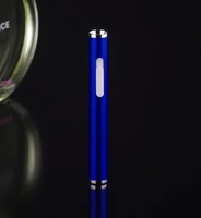 Mini briquet chauffant USB rechargeable coupe-vent en forme de longue bande, en métal, sans flamme, pour fumeurs