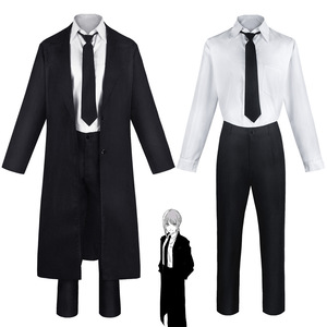 Disfraz de Cosplay de Mitaka Asahi, Gabardina, Pantalones, Camisa, Corbata, Atuendo de Anime para Hombre Adulto, Chainsaw Man - Product Image 1
