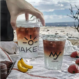 Vasos Desechables Ecológicos con Logotipo Personalizado de 12 oz 350 ml, Vasos de Plástico Transparente con Tapas de Blíster para Bebidas Frías, Café, Té de Burbujas - Product Image 3