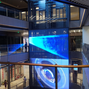 Pushunled p3.91 video forno Màn hình máy chiếu chống bụi LED linh hoạt trong suốt phim hiển thị cho xe tải ngoài trời quảng cáo - Product Image 6