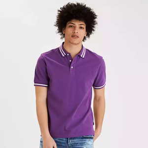 Personalizada de algodón Casual de los hombres de Golf para Polo camiseta de talla grande transpirable Anti-Pilling bordado Logo lavado Jersey diseño en blanco - Product Image 4