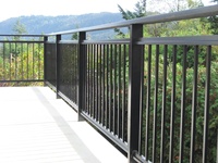 Système de balustrade en aluminium en gros pour terrasse de villa et piscine, fournisseur OEM sur mesure