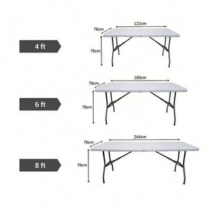 60x120 Inch White Rectangular Nonwoven Waterproof Tablecloth 6 Feet Polyester Fabric for - Product Image 6