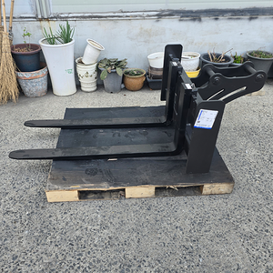 Fourche à palettes robuste pour excavatrice, réglable, en acier robuste, pour la manutention, le levage et la logistique sur site - Product Image 5