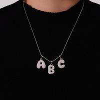 Collier pendentif en chaîne de bambou incrusté de zircon, style luxe léger Mili, pour femme, pour les occasions de fête, bijoux en acier inoxydable