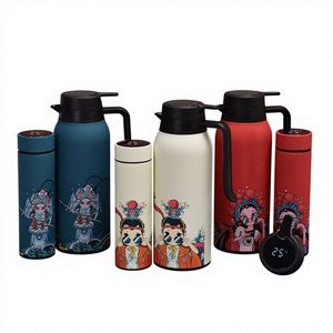 Tasse isotherme tendance et créative en acier inoxydable 304 avec affichage numérique intelligent de la température, isolation thermique de 6 à 12 heures - Product Image 1