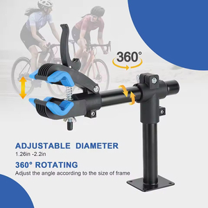 ZOYOSPORTS bleu réglable pliable <span class=keywords><strong>support</strong></span> de réparation de <span class=keywords><strong>vélo</strong></span> robuste <span class=keywords><strong>support</strong></span> <span class=keywords><strong>mural</strong></span> amovible 20kg capacité de charge Portable acier allié - Product Image 1