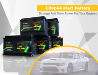 Paket Baterai Lithium OEM ODM 12 Volt Baterai Mobil Lifepo4 12v 60Ah 100Ah Baterai Mobil Lithium Ion Starter Mobil Baterai LiFePO4